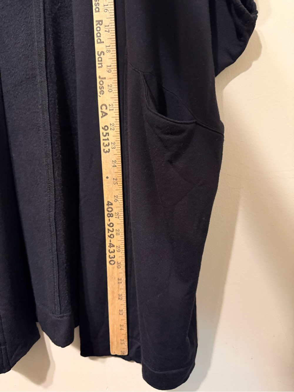 Soma Black Open-Front Cardigan with Pockets - Picture 4 of 9